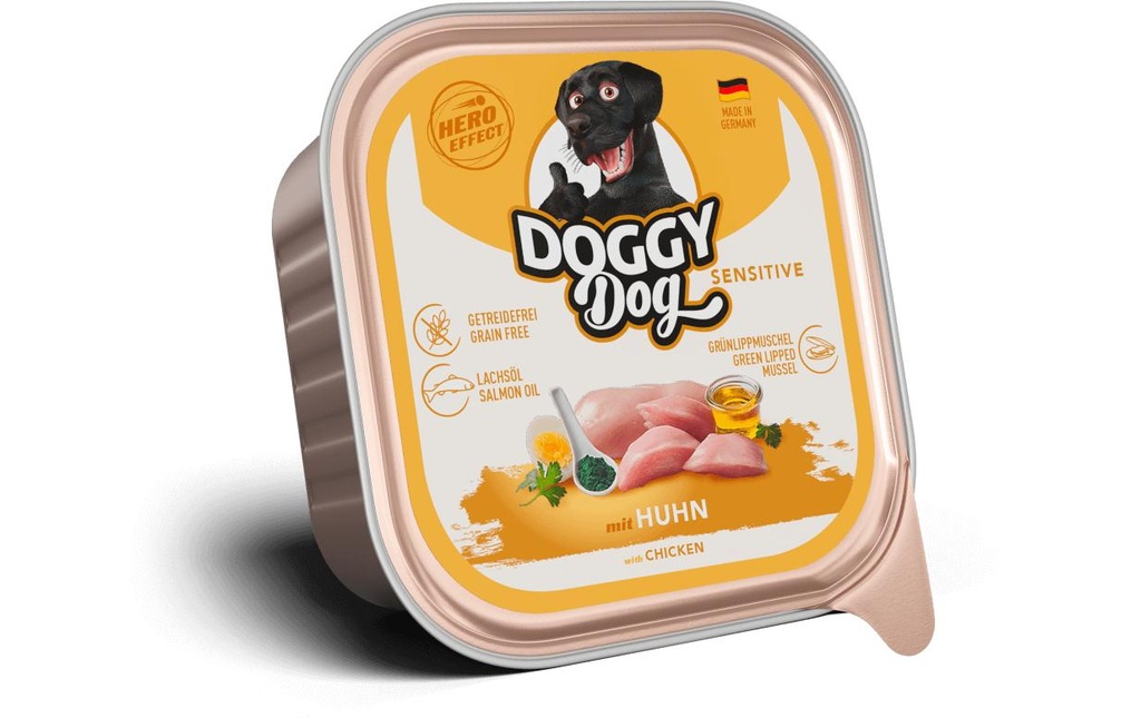 DOGGY Dog Alimentation humide Barquette de poulet Sensitive 150 g