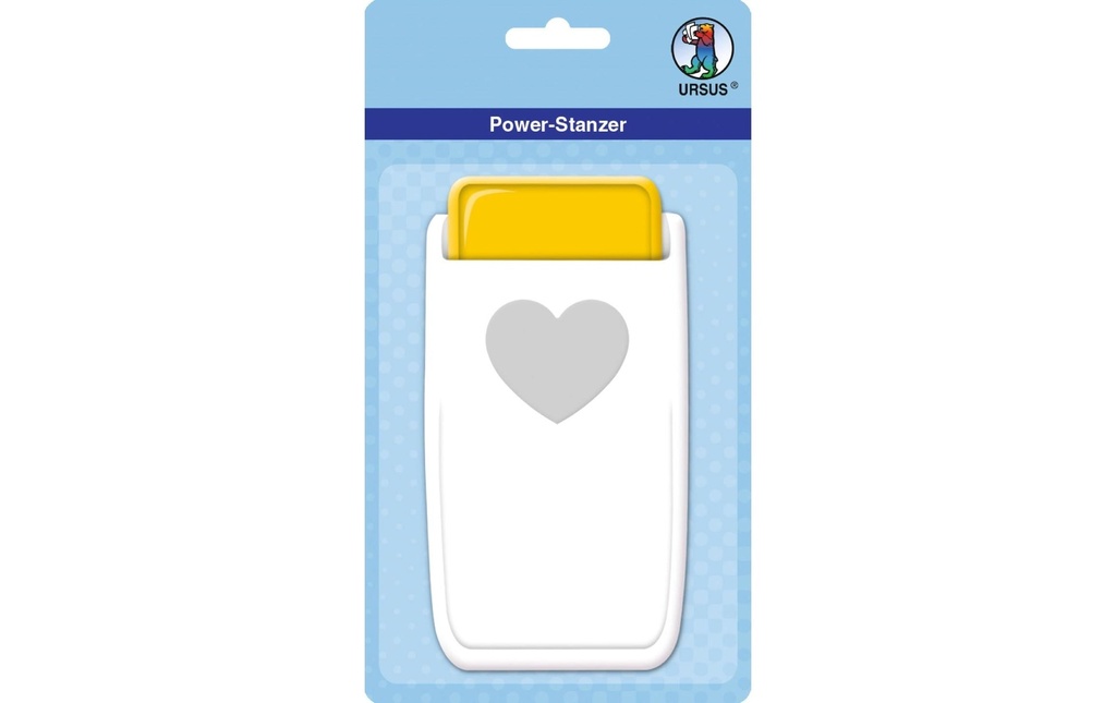 URSUS Perforatrice à motif Power cœur, 3.81 cm