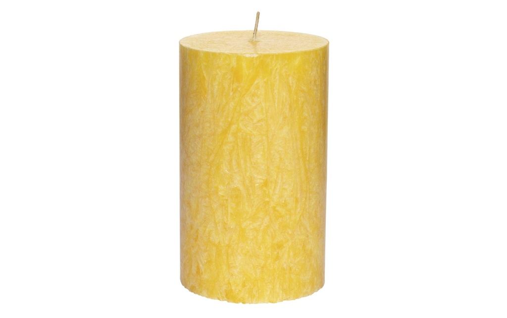 Herzog Kerzen AG Bougie pilier Kristallo Alto 10 cm Jaune