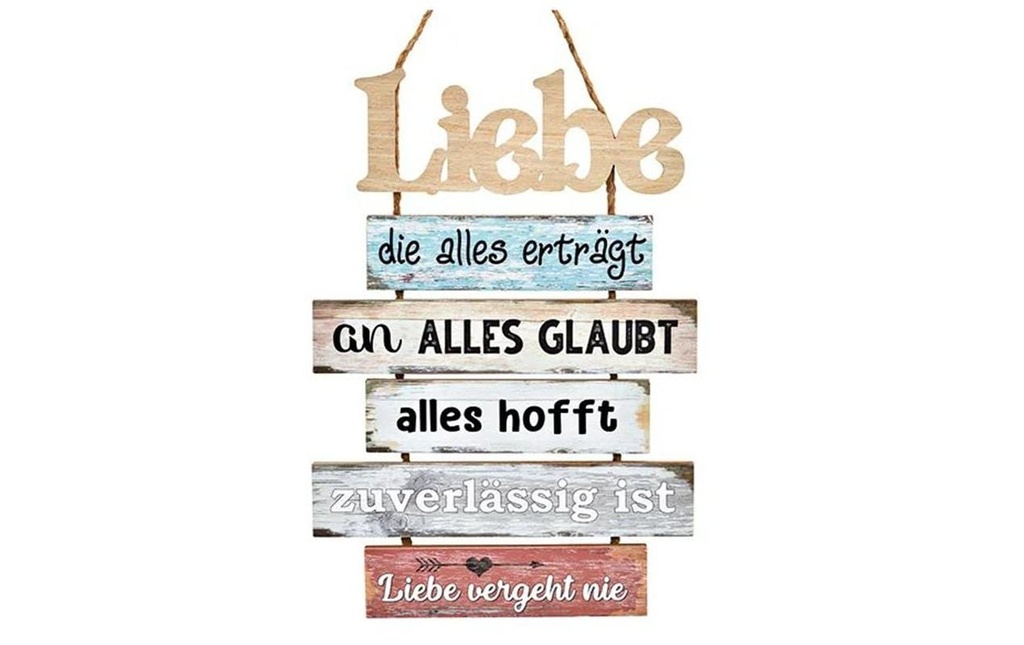 G. Wurm Plaque Chère 33 x 48 cm, bois