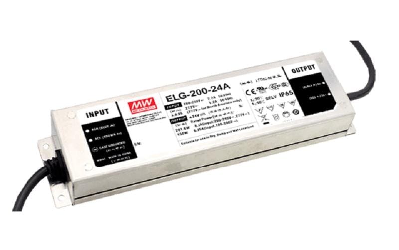 MeanWell Pilote de LED ELG-200-12A-3Y, 12 V, 200W, Couleur unique
