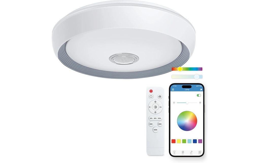 KSiX Plafonnier intelligent Glory RGB+CCT 58.3 W Blanc