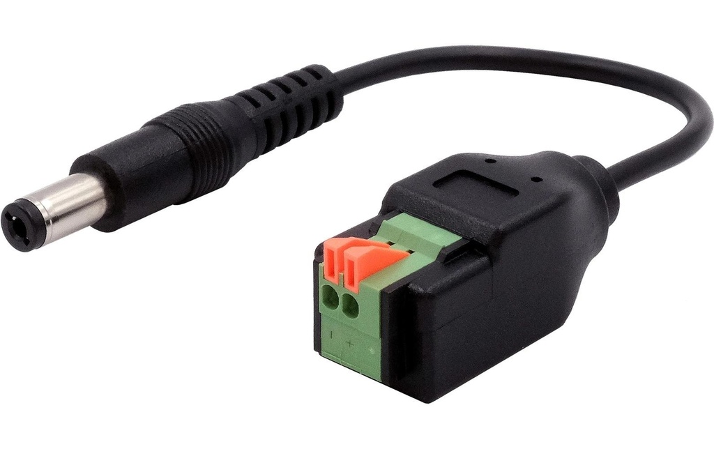 Exsys Connecteur à fiche creuse Adaptateur prise DC vers bloc terminal