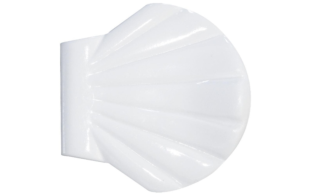 spirella Crochets pour rideau de douche Clip pour coquille, Blanc Pince à rideau