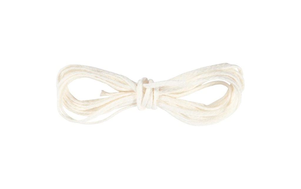 Creativ Company Mèches pour bougie 3 m x 9 mm, Blanc