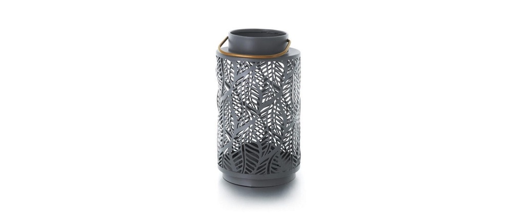 balthasar Lanterne Mila 16 cm, Gris clair