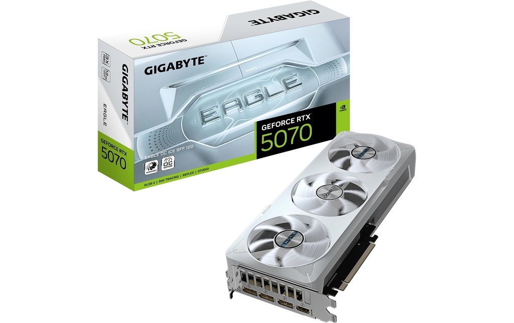 Gigabyte Carte graphique GeForce RTX 5070 EAGLE OC ICE SFF 12 GB