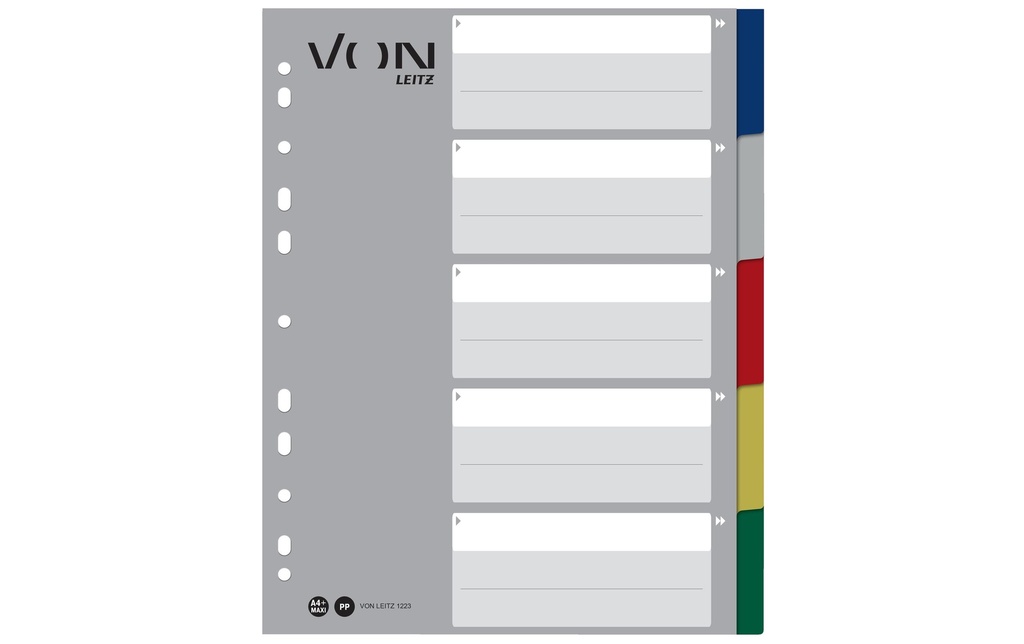 VON Registre En blanc, A4, 1-5
