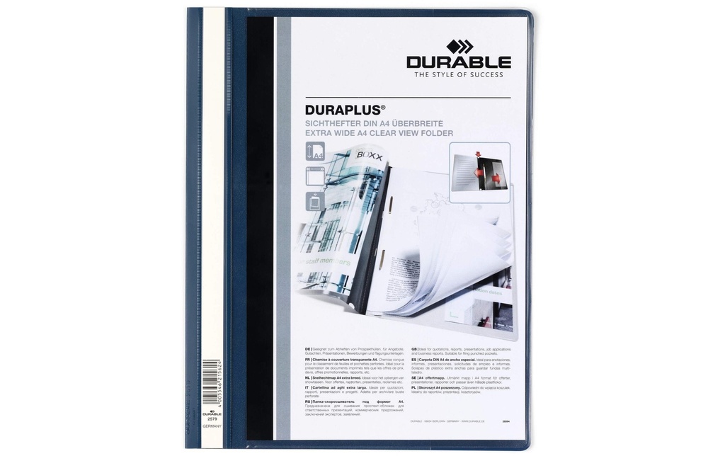 DURABLE Dossiers Duraplus bleu foncé