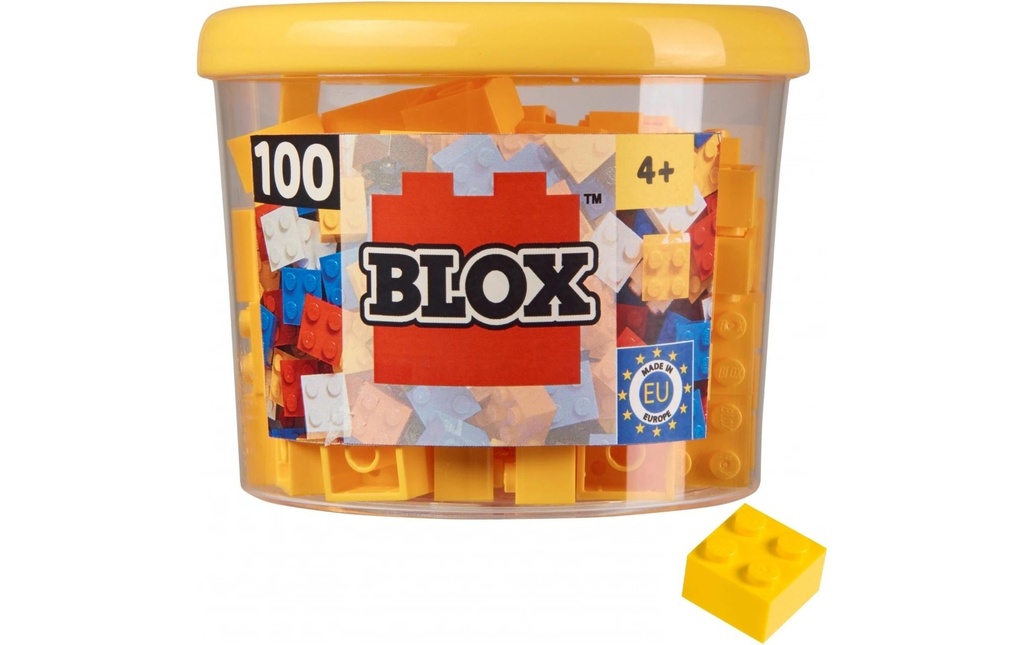 BLOX Briques 100 briques jaunes de 4