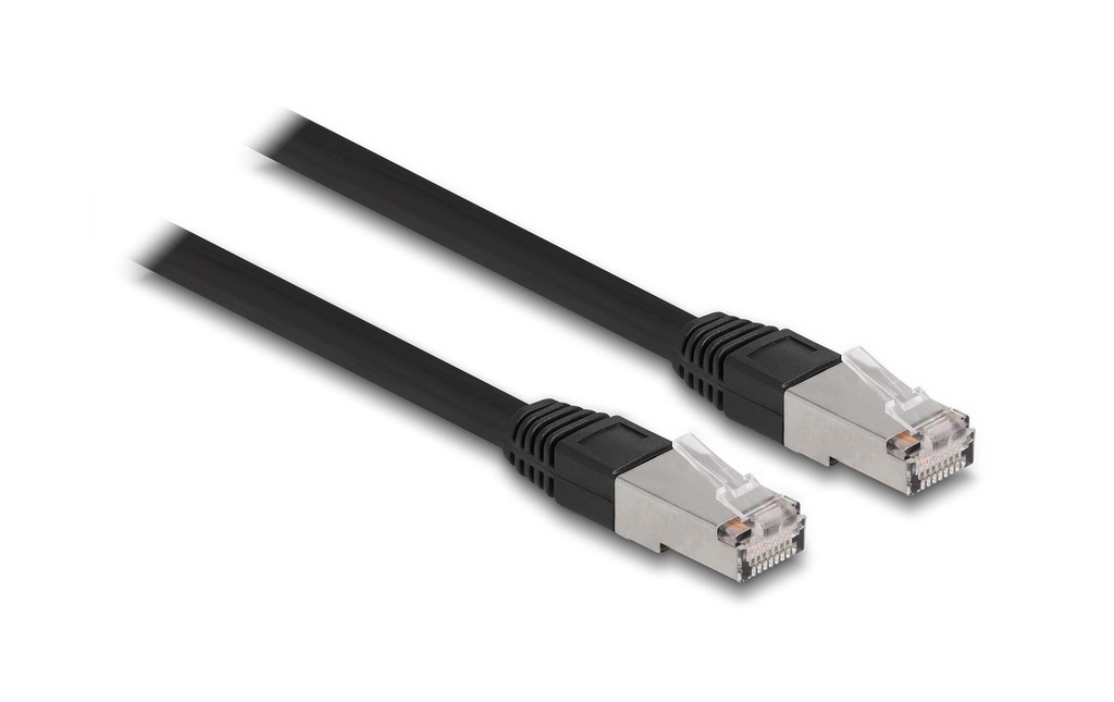 Delock Câble patch Outdoor Cat 6A, S/FTP, 10 m, Noir