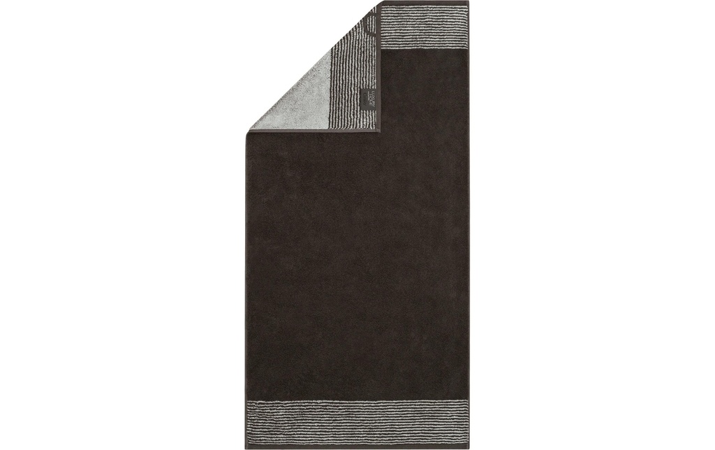 Cawö Serviette Two-Tone 50 x 100 cm, Gris