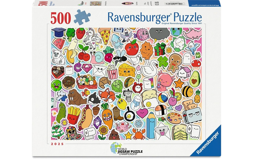 Ravensburger Puzzle L'adorable chaos kawaii 500 pièces 49 x 36 cm