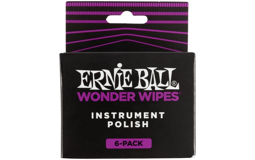 Ernie Ball Chiffon doux 4278 Wonder Wipes – Paquet de 6