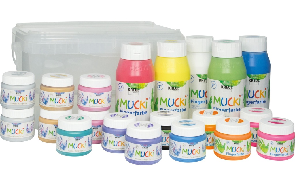 Kreul Peinture aux doigts Big Box 18 pièces