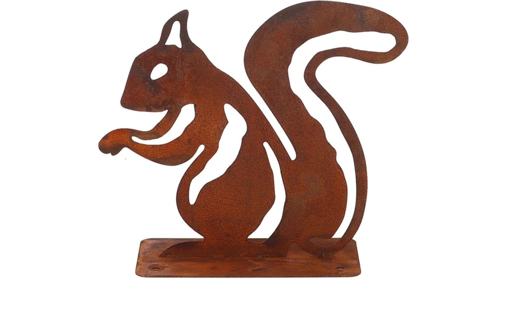 Esschert Design Figure décorative Écureuil Rouille