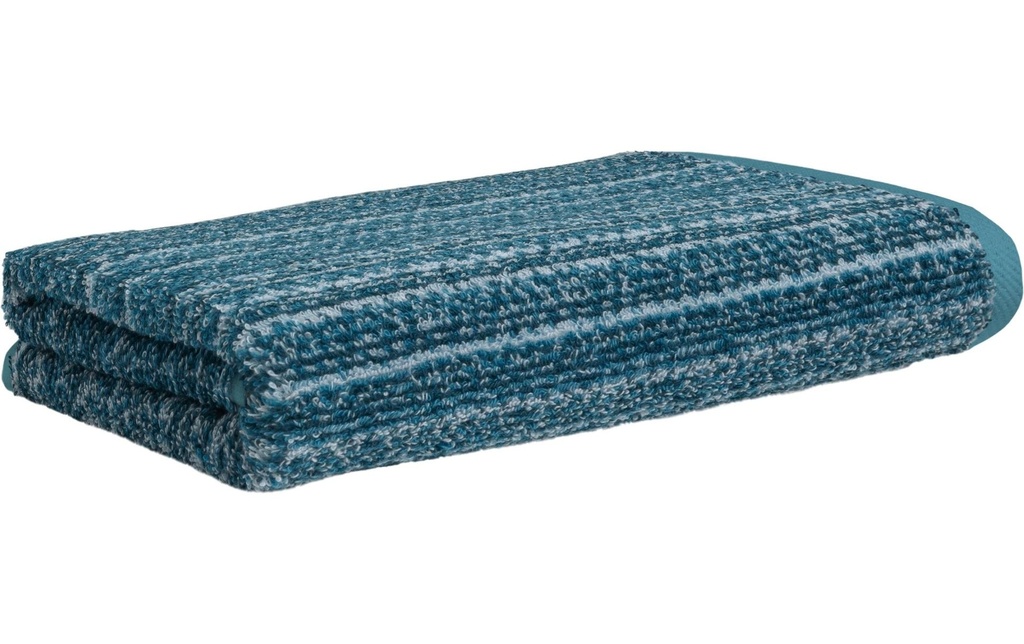Möve Serviette de douche Tide Texture 67 x 140 cm, Aqua/Pétrole