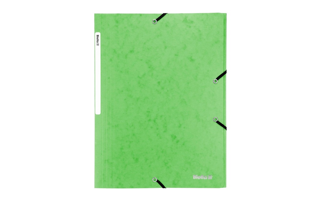 Biella Portfolio à ruban élastique A4 Carton, Vert clair