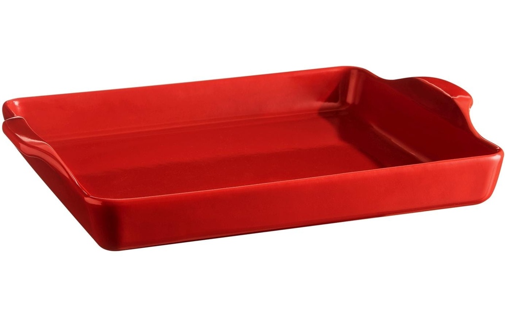 Emile Henry Moule à pain 40.5 x 31.5 x 6.9 cm, Rouge