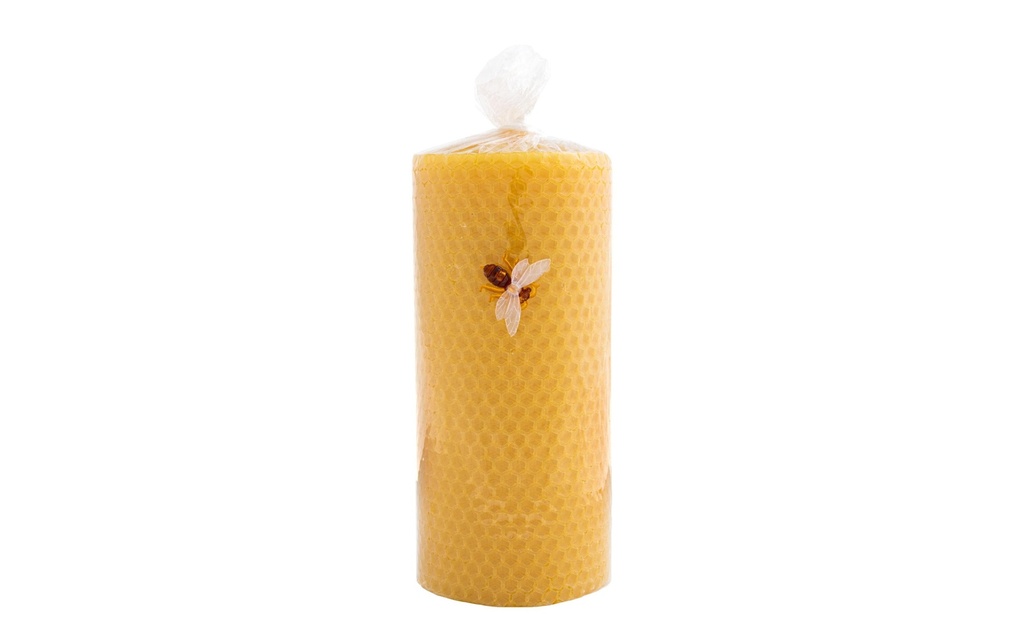 Herzog Kerzen AG Bougie cylindrique à base de cire d'abeille 7 x 15 cm