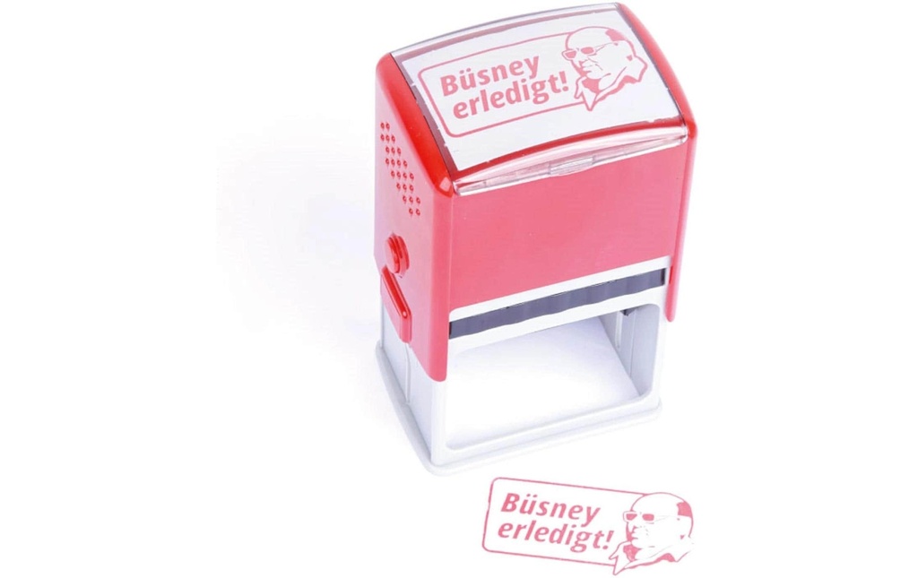 Swissmeme Tampon Büsney erledigt, 7.5 x 12 x 5.5 cm