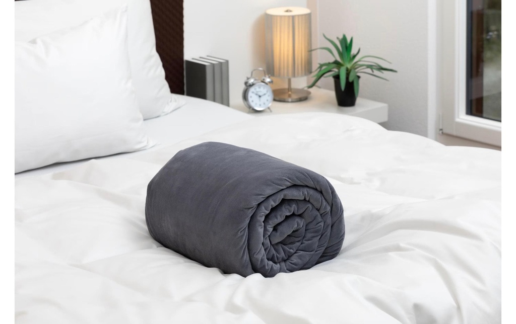 COCON Couverture de poids 6.5 kg, 160 x 210 cm, Gris