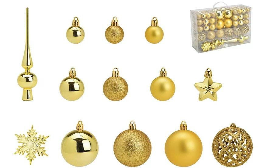 G. Wurm Boule de Noël Set de 111, Doré