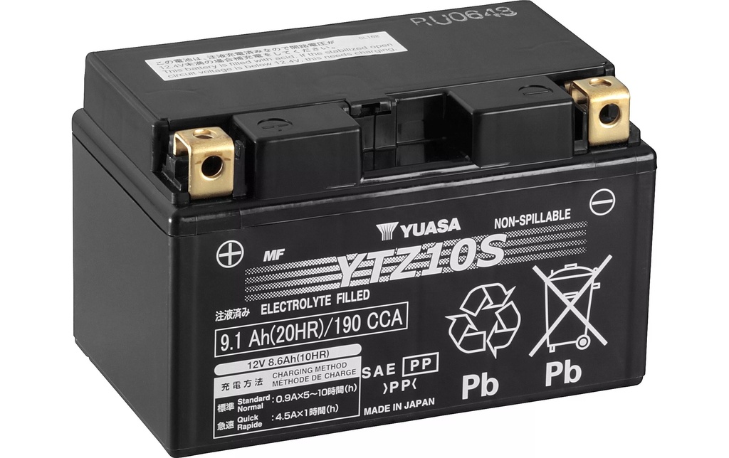 YUASA Batterie de moto AGM 12V/9.1Ah/190A