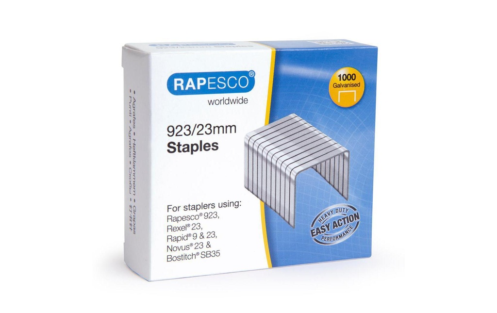 Rapesco Agrafe 923/23 1000 pièces