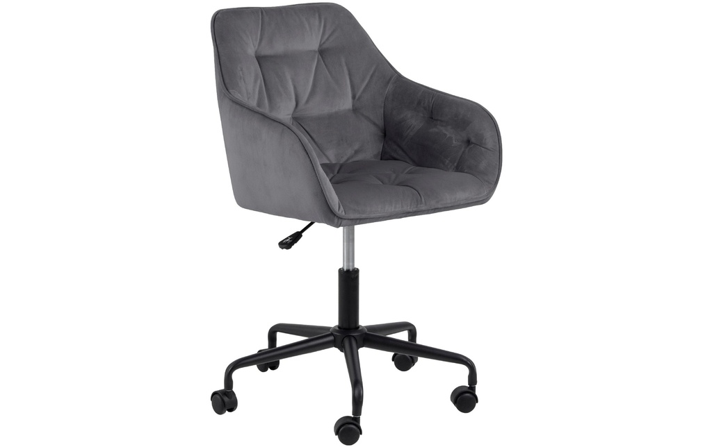 AC Design Chaise de bureau Brooke, avec roulettes à frein, gris foncé