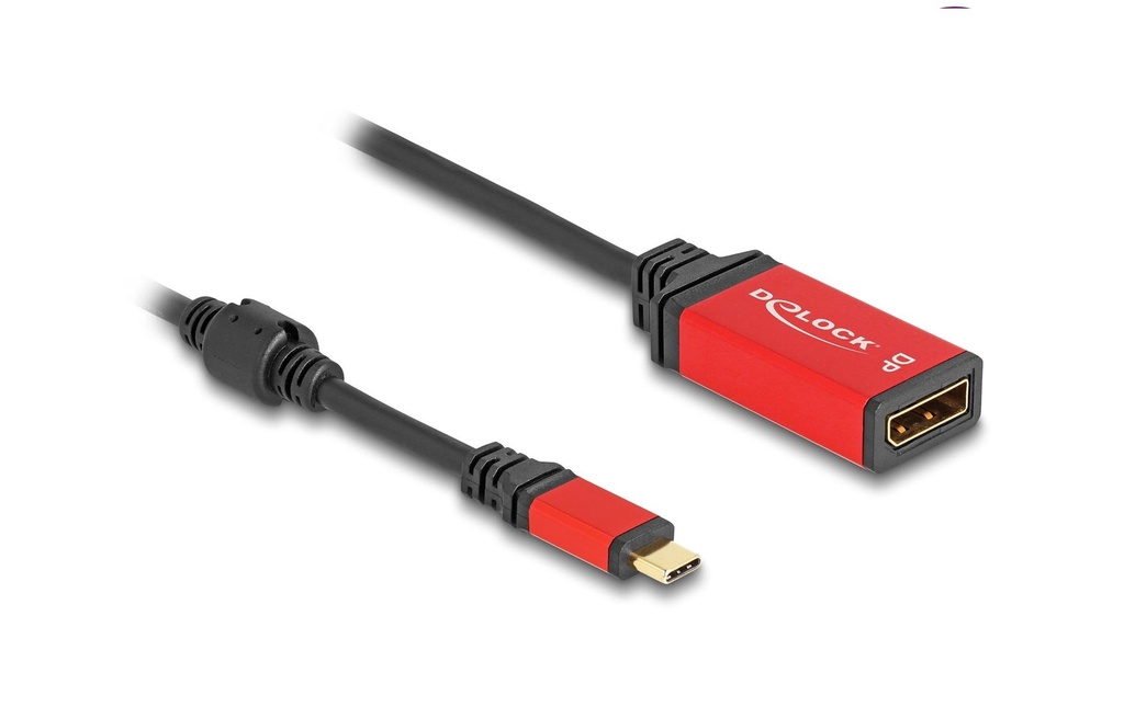 Delock Câble de prolongation 8K 30Hz USB type C - DisplayPort, 0.2 m