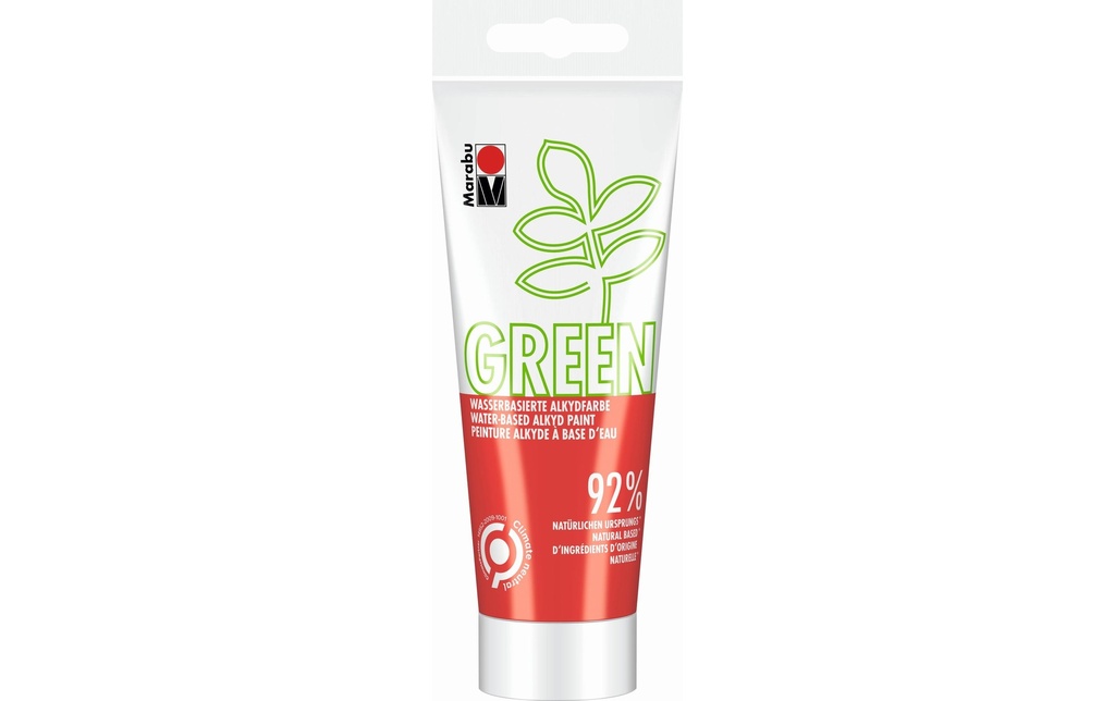 Marabu Peinture pour bricolage Peinture alkyde Green Rouge clair, 100 ml