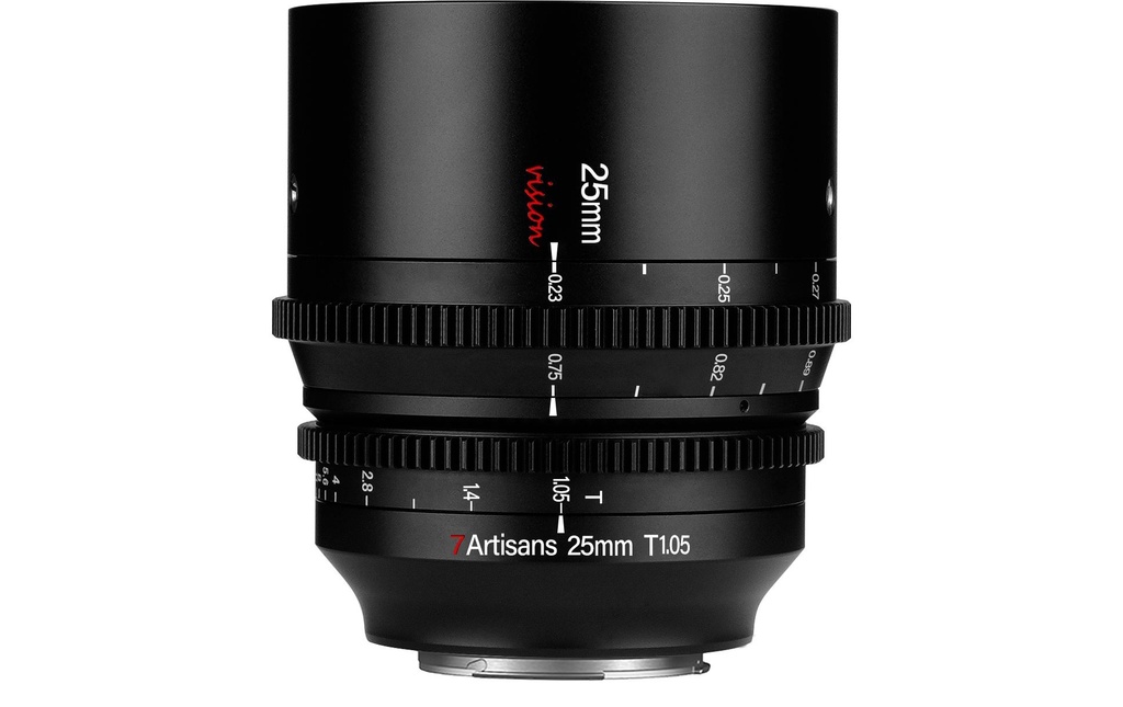 7Artisans Longueur focale fixe 25mm T/1.05 – Canon RF