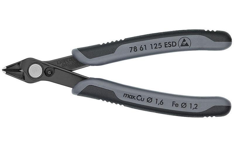 Knipex Pinces coupantes de côté pour l’électronique Super Knips ESD 125 mm
