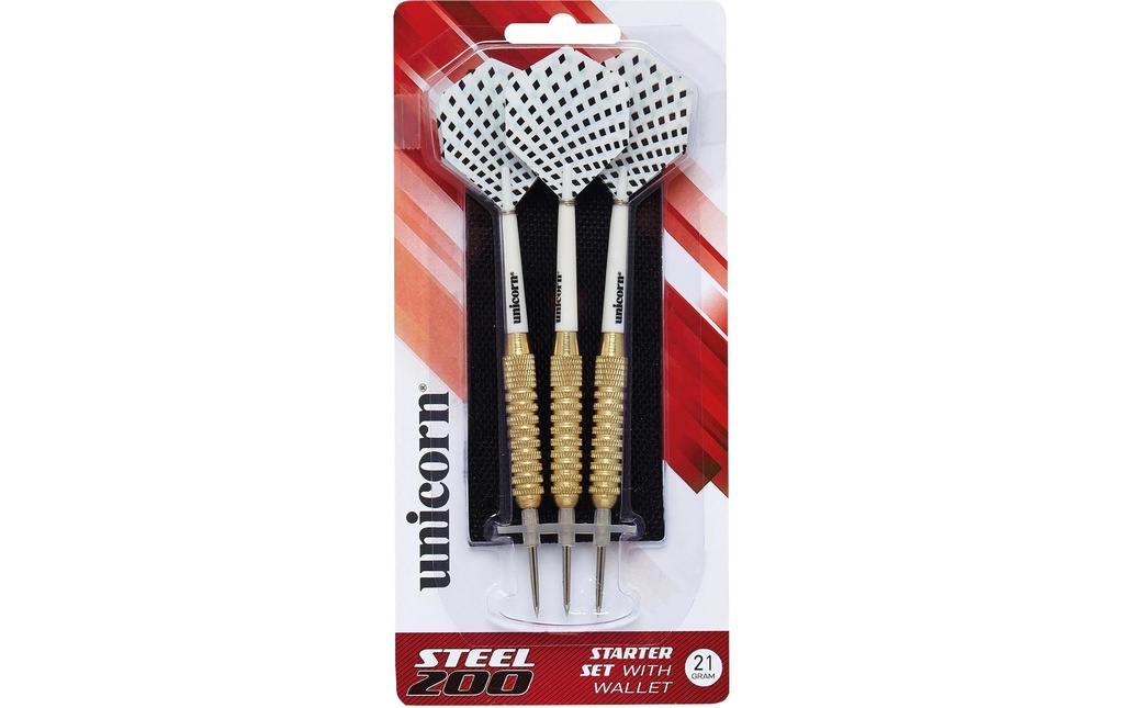 Unicorn Fléchettes Steeldart S200 21g, Lot de 3