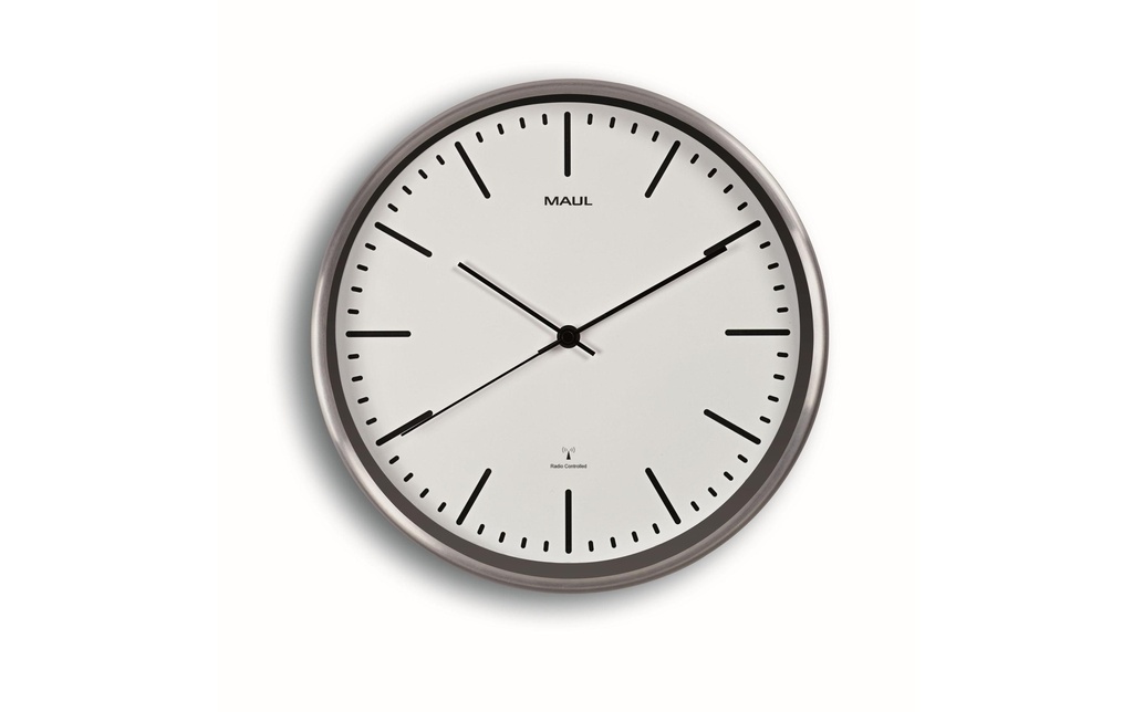 Maul Horloge murale MAULfly Ø 30 cm Argenté/Blanc