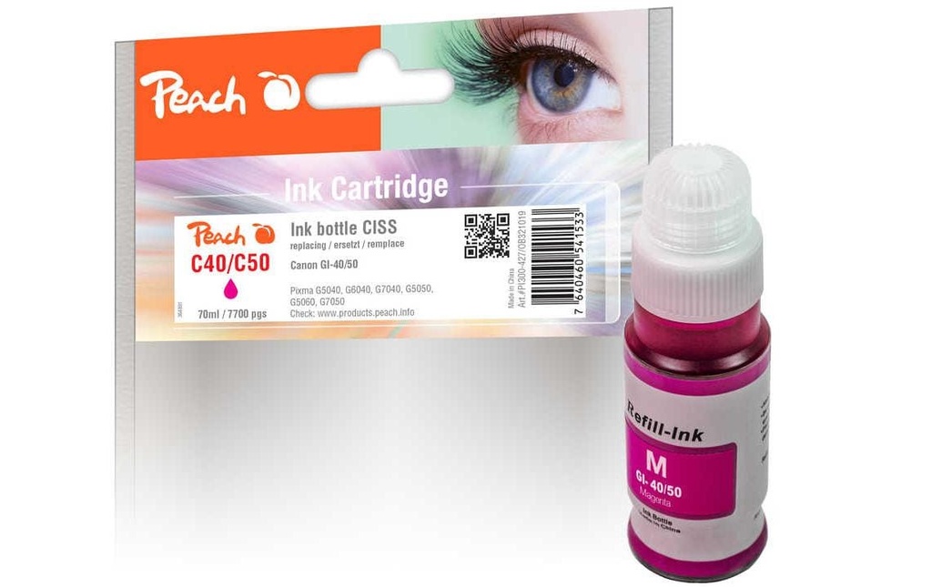 Peach Encre Canon GI-40/50 Magenta