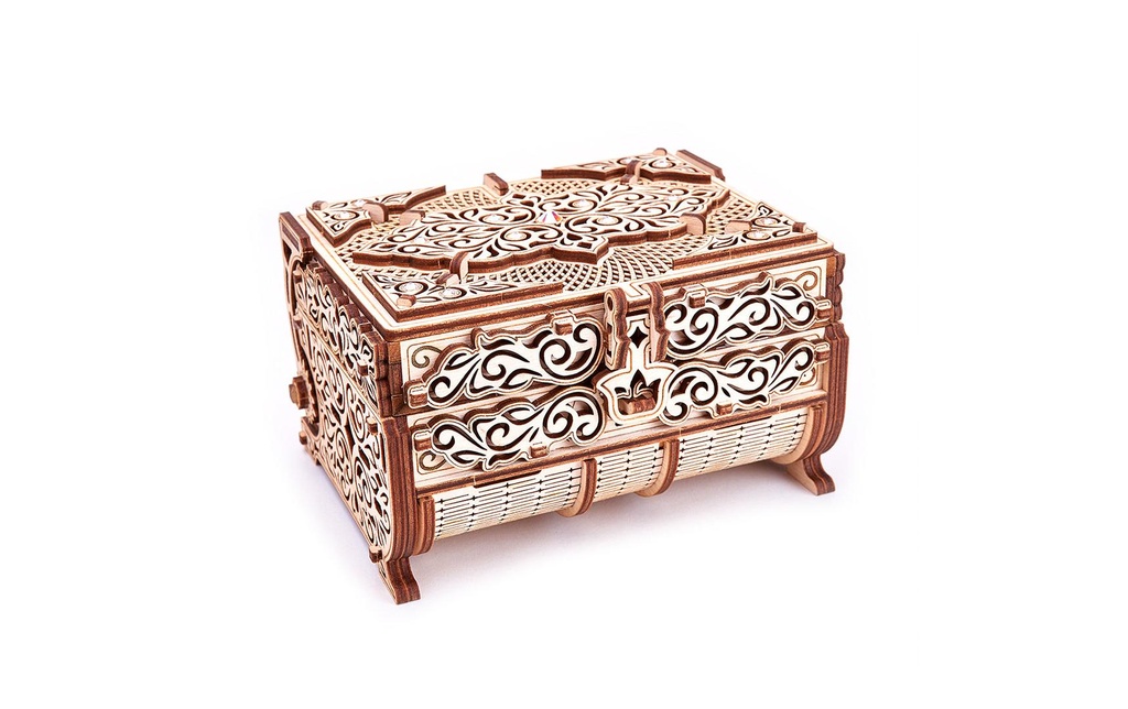 WoodTrick Kits de montage Caisse au trésor Swarovski