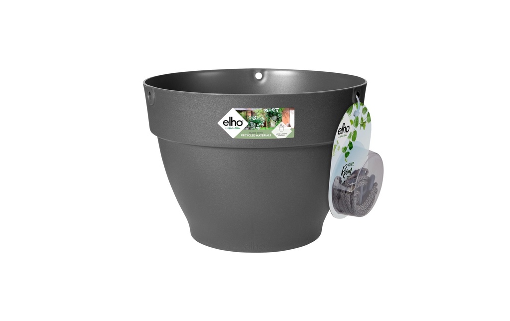 Elho Pot à fleur Vibia Campana Lampe à suspendre 26 cm Noir