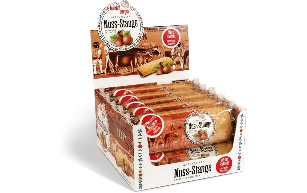 Bischofberger Pâtisserie Boîte à noix 12 x 65 g