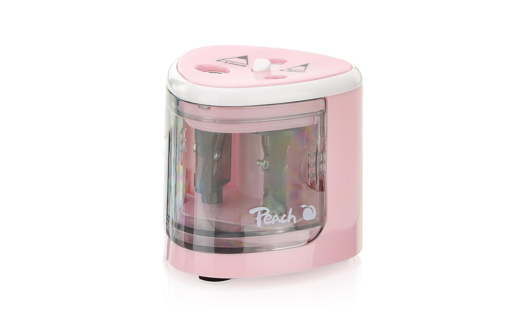 Peach Taille-crayon PO102 Piles, Rose