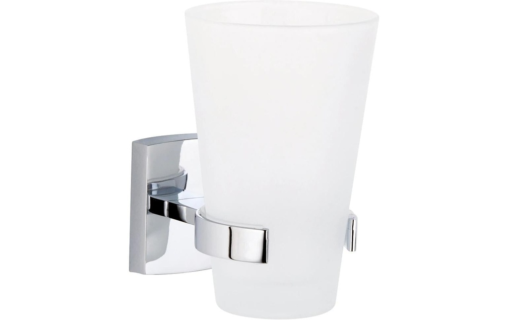 tesa Porte-brosse à dents Klaam sans perçage, argent