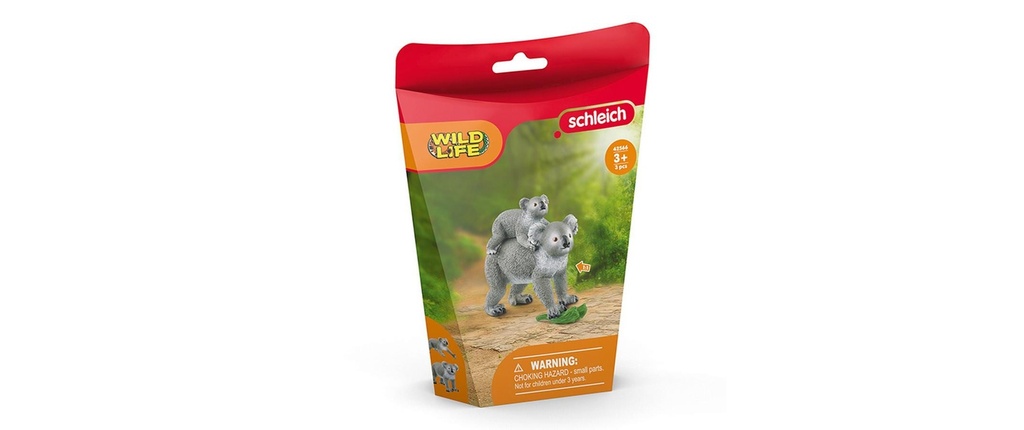 Schleich Figurine de jeu Wild Life Mère koala avec bébé