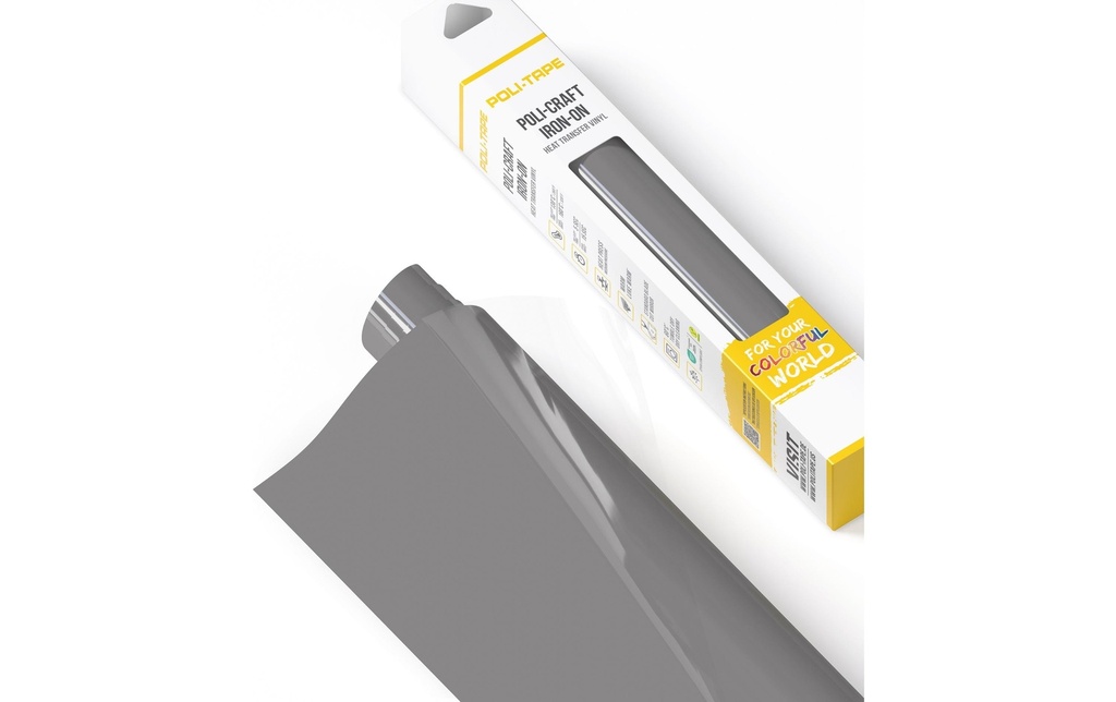 Poli-Tape Film thermocollant Poli-Flex turbo, 30.5 x 122 cm, gris