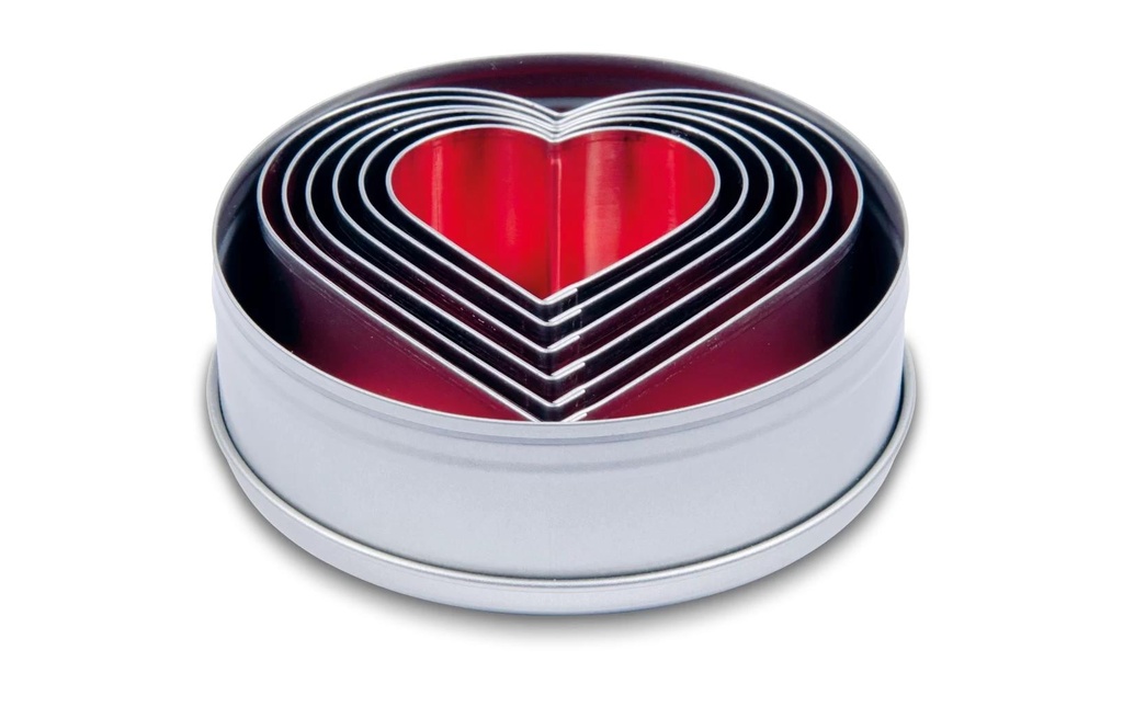 Städter Emporte-pièce pour biscuits Coeur, Set de 6 pièces