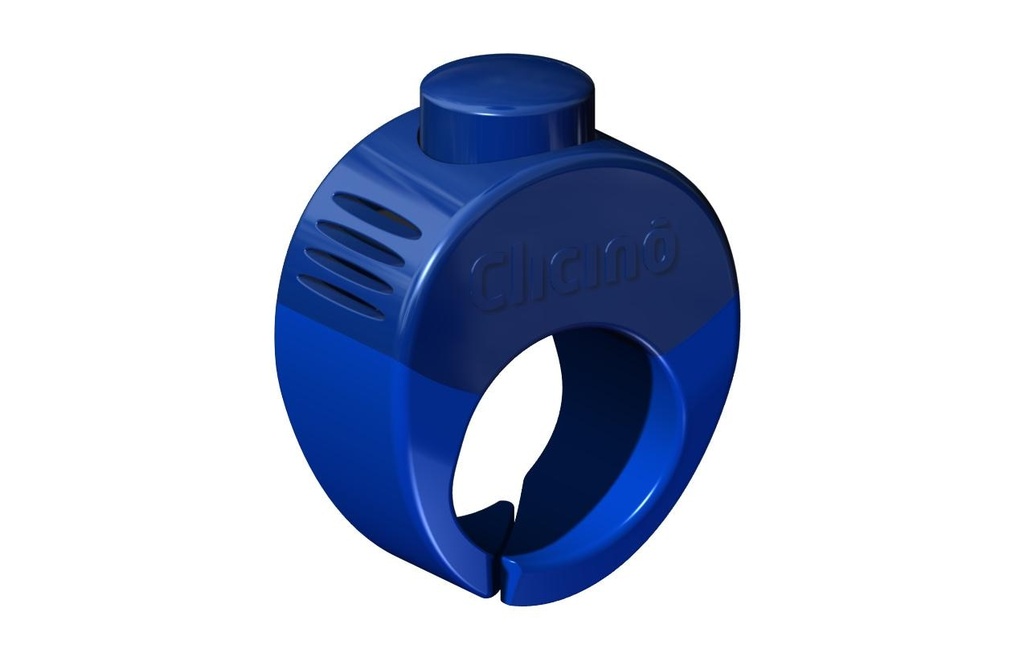 Clicino Anneau clicker pour chien bleu, L