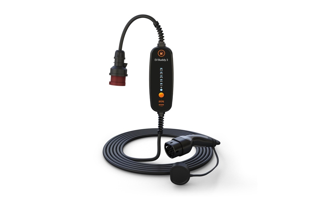 EV Buddy Câble de chargement pour EV Buddy 3, 11kW, 10m, Bluetooth