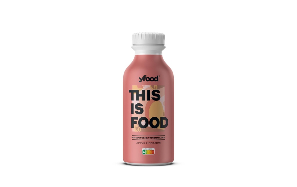 YFOOD Repas à boire pomme cannelle 500 ml – Édition limitée