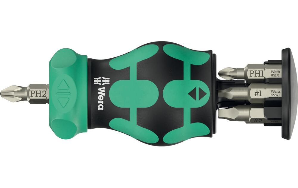 Wera Kraftform Kompakt Stubby Magazine RA 4, 6 pièces