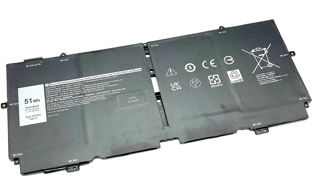 Vistaport Batterie pour DELL XPS 13 7390 2in1/7390 2in1